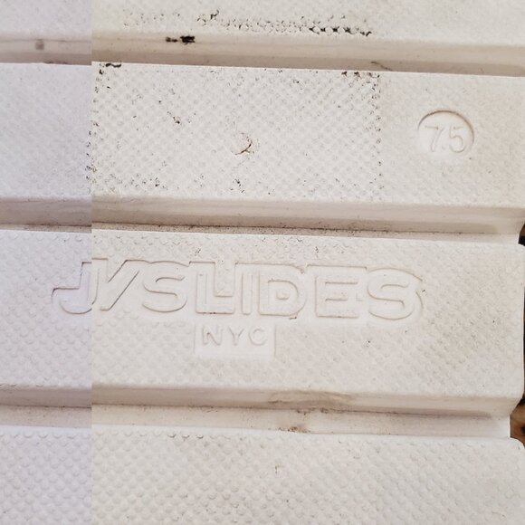 J/Slides "Leighton" Leopard Print Double Buckle Sandals Sz 7.5 - Picture 7 of 8